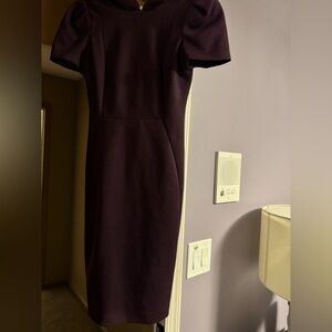 Calvin Klein Plum Midi Sheath Dress